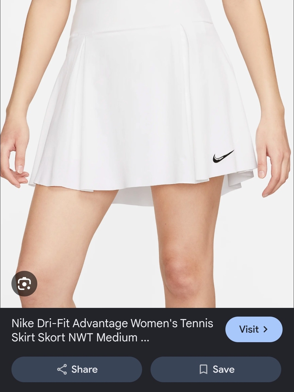 Nike Dri-Fit Advantage Women’s Tennis Skirt Skort Small